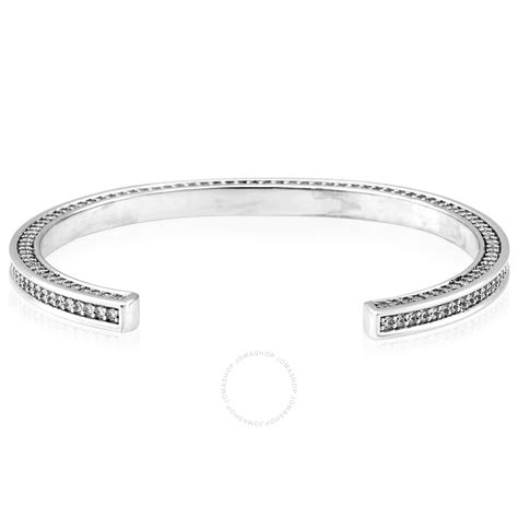 Women's Edwige Small Bracelet in Brass with Rhodium Finish 